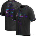 Custom #55 Black ATL Baseball Shirt Top