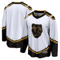 Custom White BOS Hockey Shirt Top