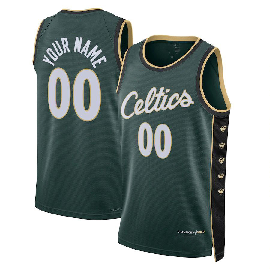 Custom #23 Green 2022 BOS Basketball Shirt Top