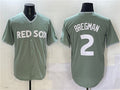 Custom #2 Red 2025 City Connect BOS Baseball Shirt Top
