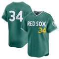Custom #34 Red 2025 City Connect BOS Baseball Shirt Top