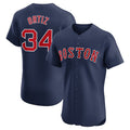 Custom #34 Red BOS Baseball Shirt Top
