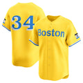 Custom #34 Red City Connect BOS Baseball Shirt Top
