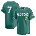 Custom #7 Red 2025 City Connect BOS Baseball Shirt Top
