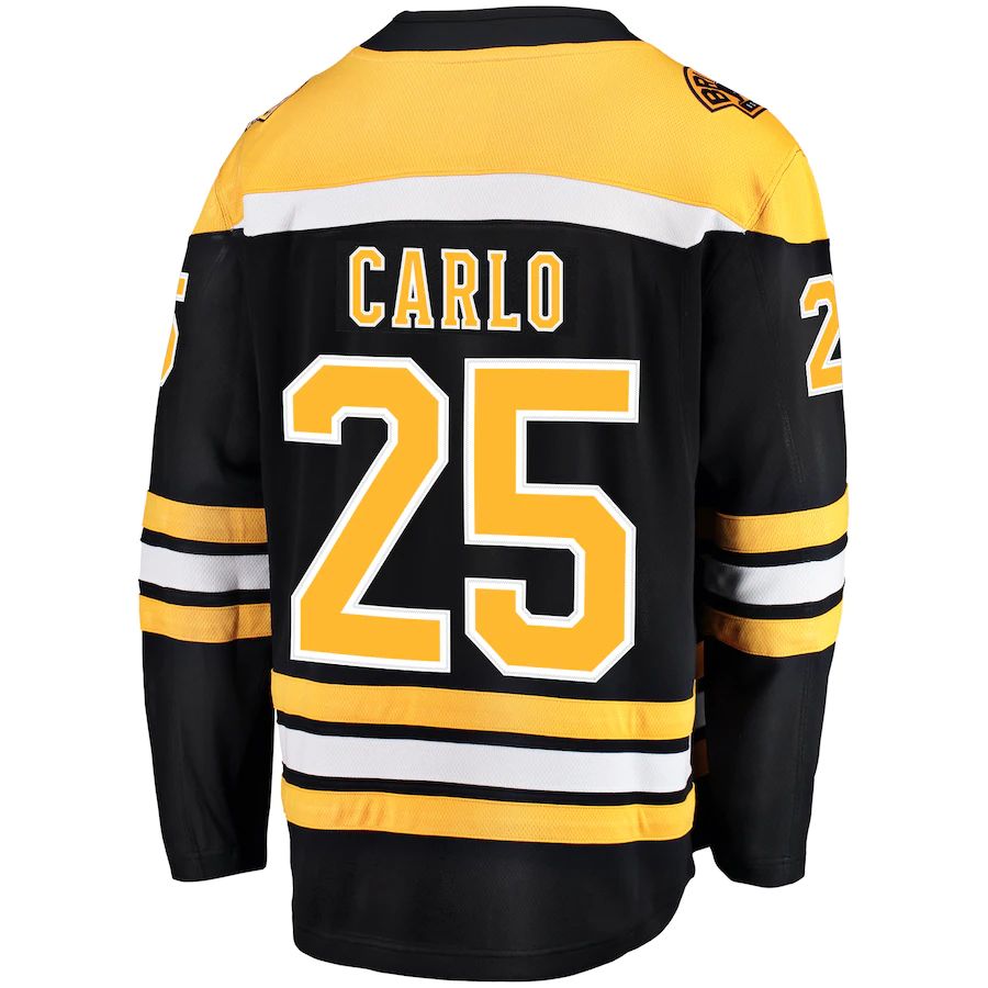 Custom #25 Black BOS Hockey Shirt Top