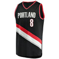 Custom #8 Black 2021 POR Basketball Shirt Top