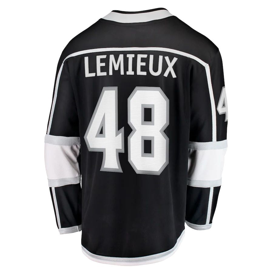Custom #48 Black LAK Hockey Shirt Top