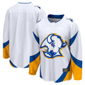 Custom White BUF Hockey Shirt Top