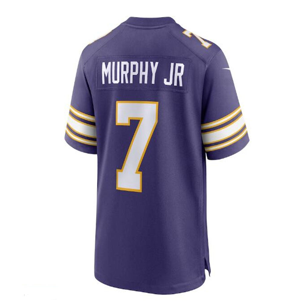 Custom #7 Purple MIN Football Shirt Top