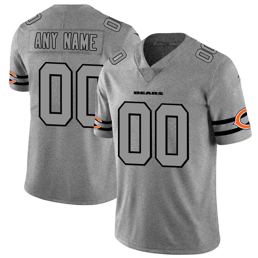 Custom Gray 2019 CHI Football Shirt Top