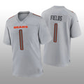 Custom #1 Gray CHI Football Shirt Top
