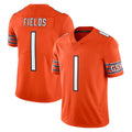 Custom #1 Orange CHI Football Shirt Top