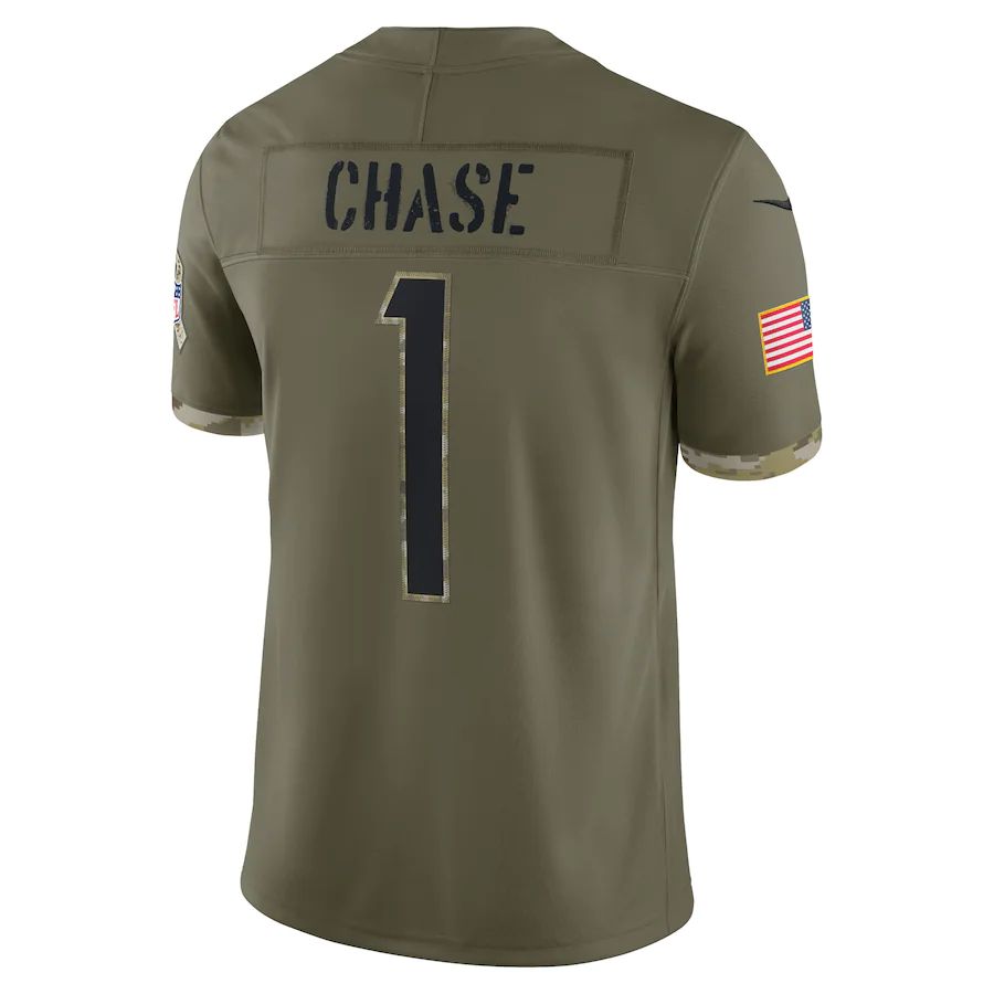 Custom #1 Olive 2022 CIN Football Shirt Top