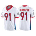 Custom #91 White 2022 CIN Football Shirt Top