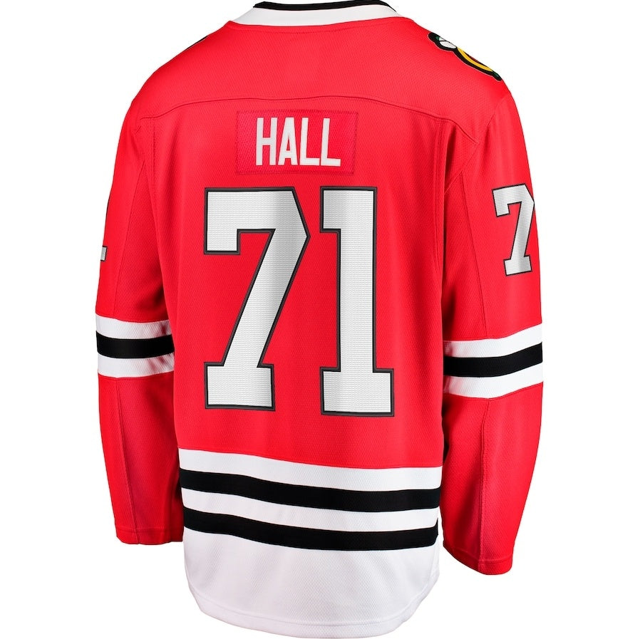 Custom #71 Red CHI Hockey Shirt Top