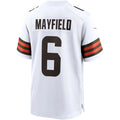 Custom #6 White CLE Football Shirt Top