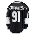 Custom #91 Black LAK Hockey Shirt Top