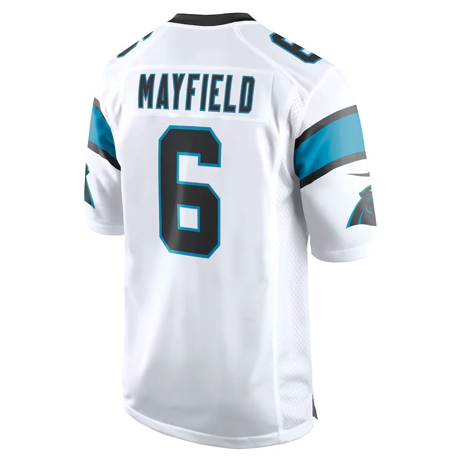 Custom #6 White CAR Football Shirt Top