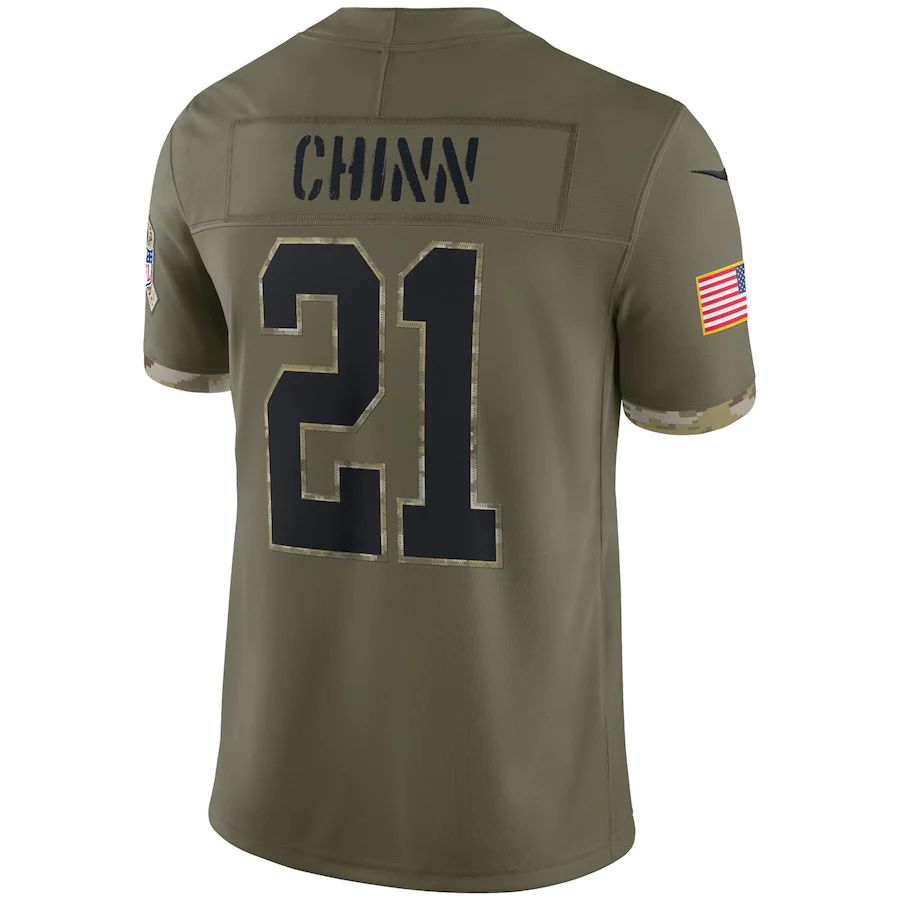 Custom #21 Olive 2022 CAR Football Shirt Top