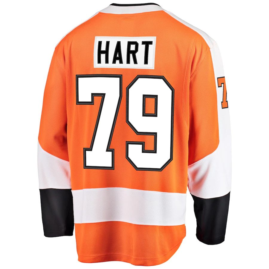 Custom #79 Orange PHI Hockey Shirt Top