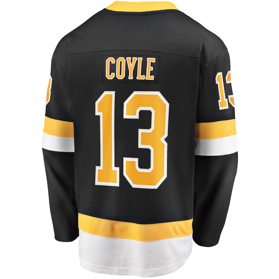Custom #13 Black BOS Hockey Shirt Top