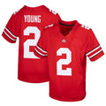 Custom #2 Scarlet 2020 Football Shirt Top