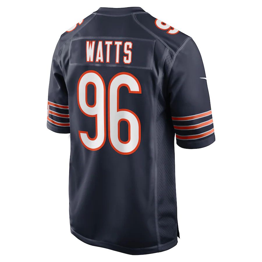 Custom #96 Navy CHI Football Shirt Top