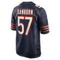 Custom #57 Navy CHI Football Shirt Top