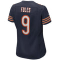 Custom #9 Navy CHI Football Shirt Top