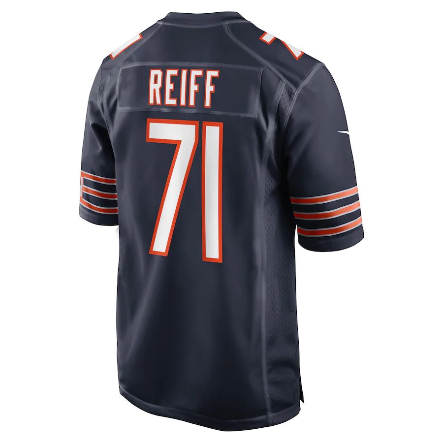 Custom #71 Navy CHI Football Shirt Top
