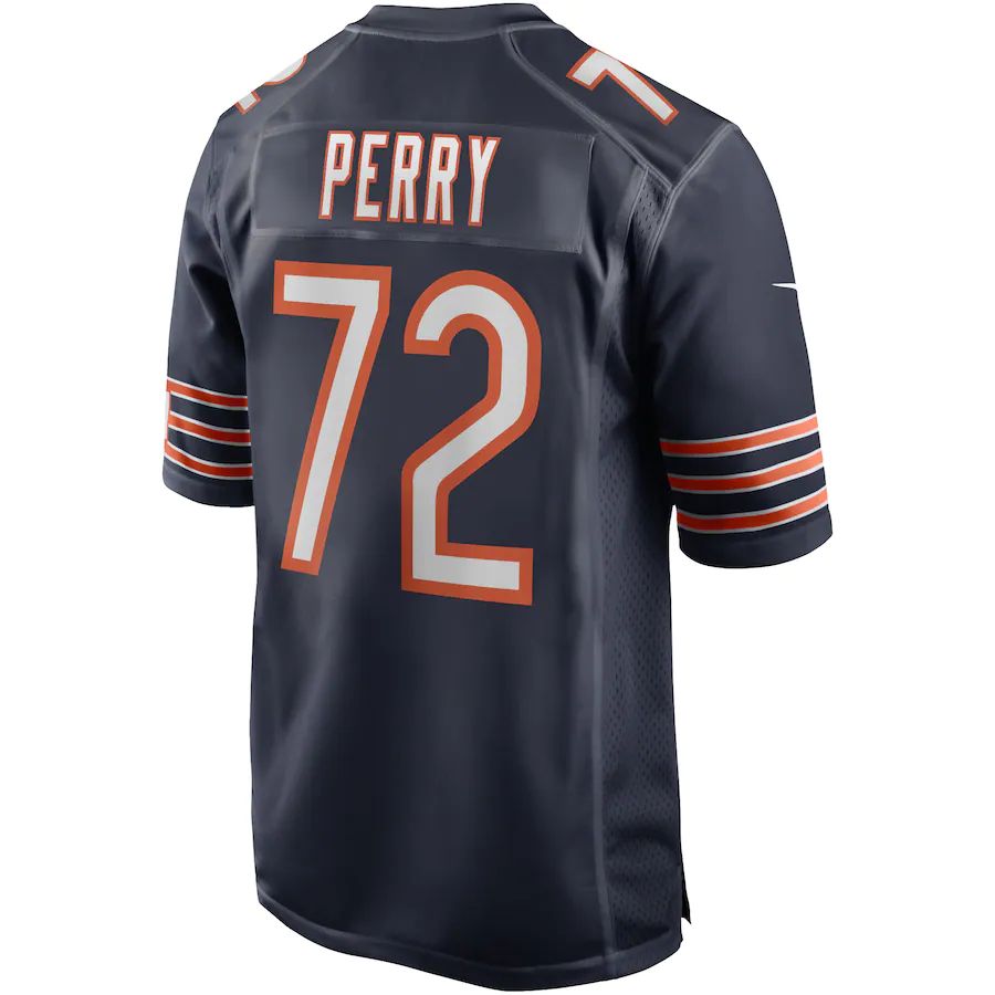 Custom #72 Navy CHI Football Shirt Top