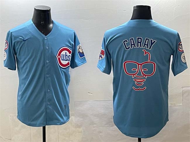 Custom Blue 2024 CHC Baseball Shirt Top