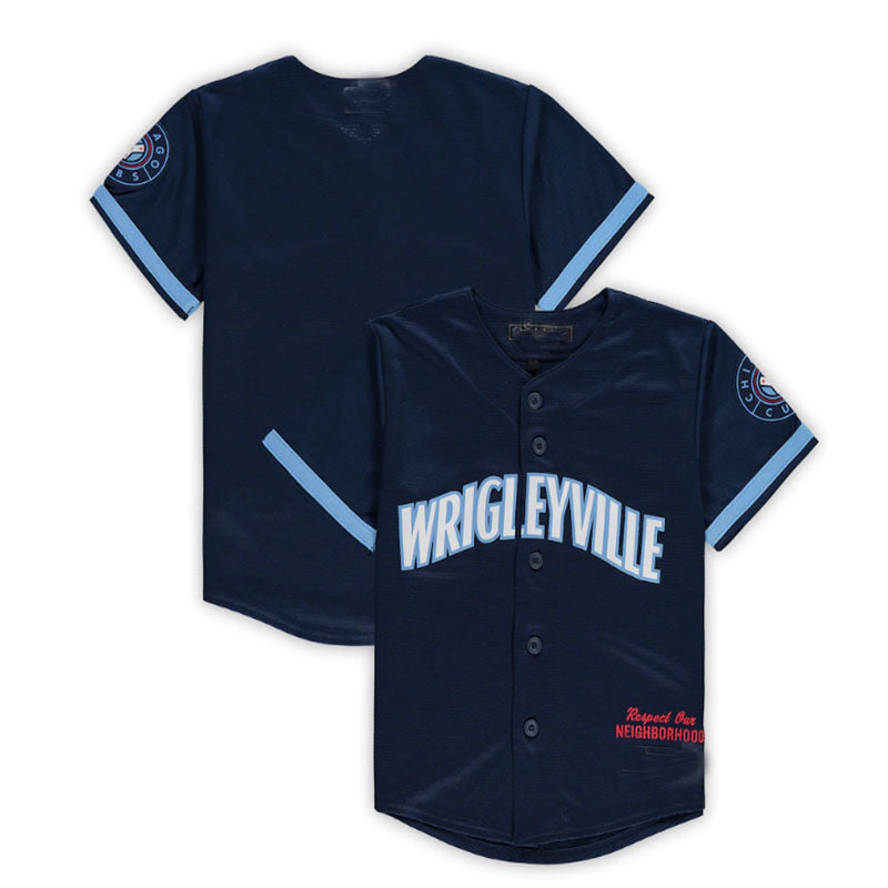 Custom Navy City Connect CHC Baseball Shirt Top