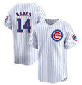 Custom #14 White CHC Baseball Shirt Top