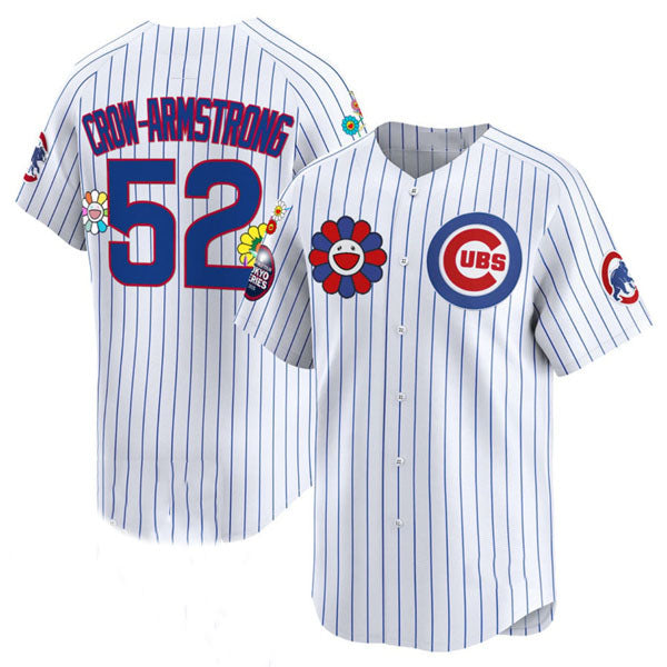 Custom #52 White 2025 CHC Baseball Shirt Top