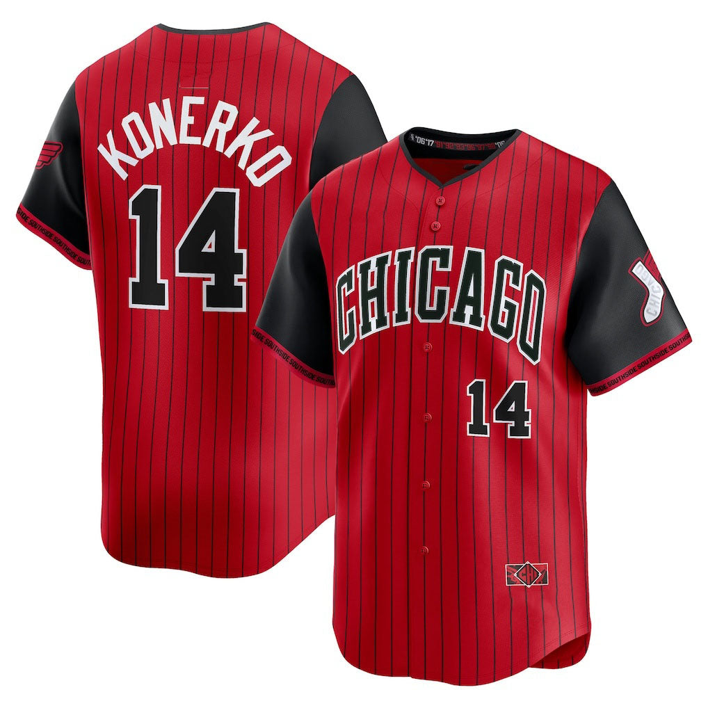 Custom #14 Black 2025 City Connect CWS Baseball Shirt Top