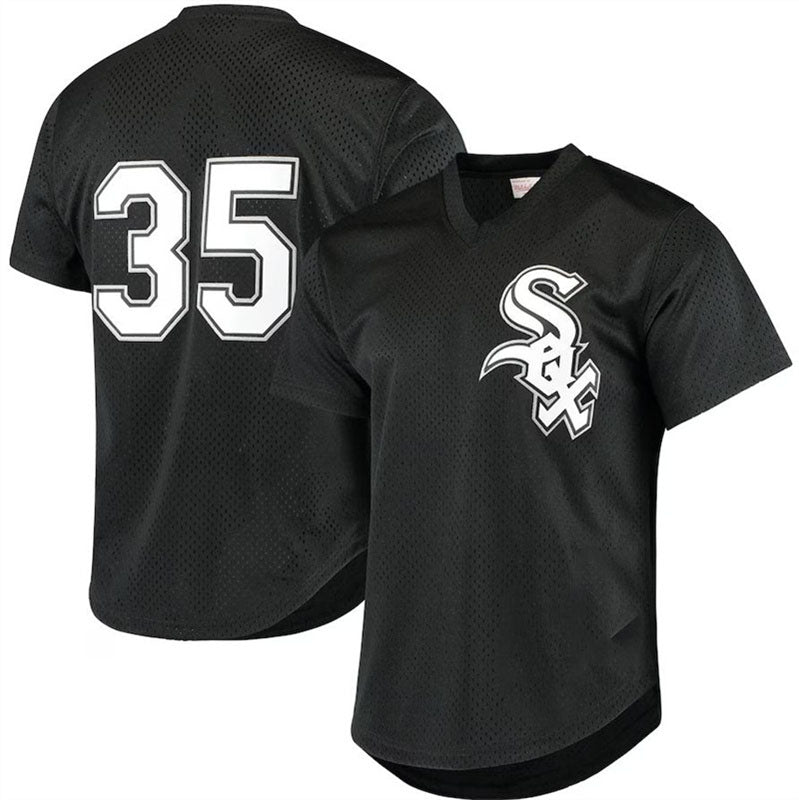 Custom #35 Black CWS Baseball Shirt Top
