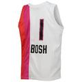 Custom #1 White 2011 MIA Basketball Shirt Top