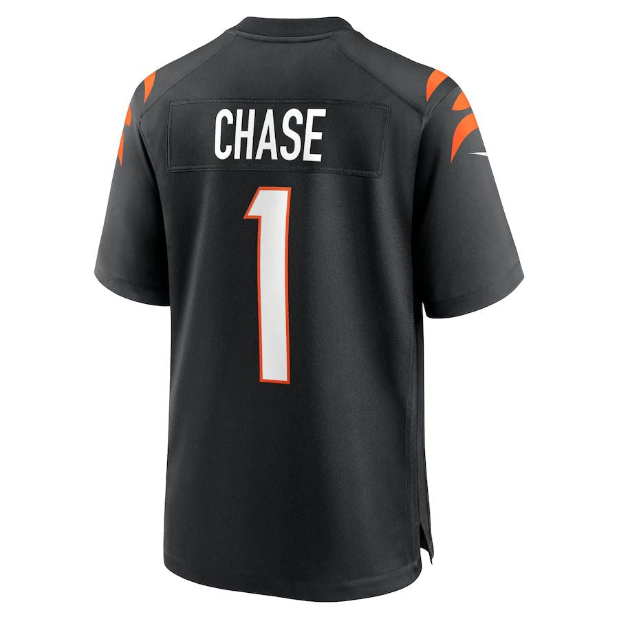 Custom #1 Black 2021 CIN Football Shirt Top