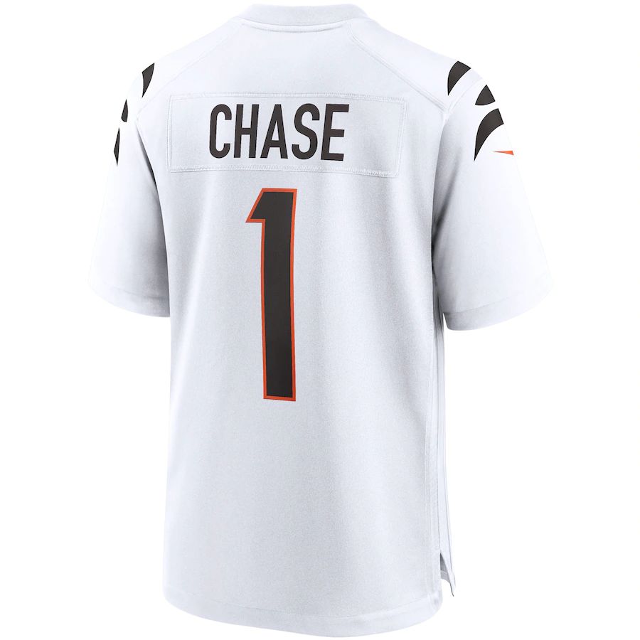 Custom #1 White CIN Football Shirt Top