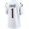 Custom #1 White CIN Football Shirt Top