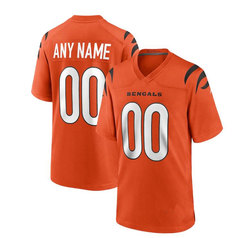 Custom Orange CIN Football Shirt Top