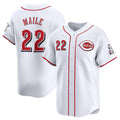 Custom #22 White CIN Baseball Shirt Top