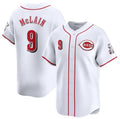 Custom #9 White CIN Baseball Shirt Top
