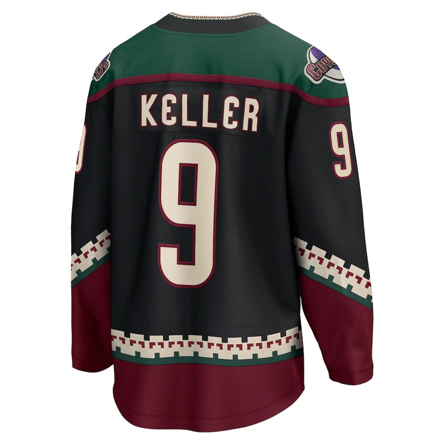 Custom #9 Black Hockey Shirt Top