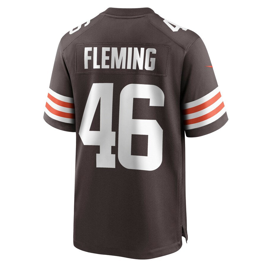 Custom #46 Brown CLE Football Shirt Top