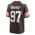 Custom #97 Brown CLE Football Shirt Top