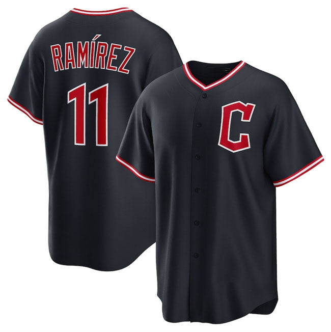 Custom #11 Navy 2025 CLE Baseball Shirt Top