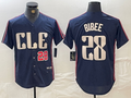 Custom #28 Navy 2024 City Connect CLE Baseball Shirt Top