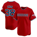 Custom #38 Red CLE Baseball Shirt Top